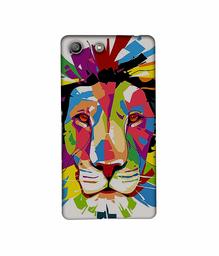 Amazon Brand - Solimo Designer Lion Multicolor Vector 3D Printed Hard Back Case Mobile Cover for Sony Xperia M5 Dual