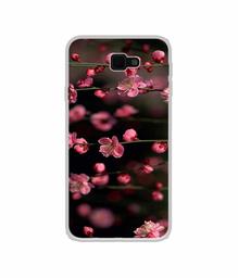 Amazon Brand - Solimo Designer Pink Flowers UV Printed Soft Back Case Mobile Cover for Samsung Galaxy J7 Prime