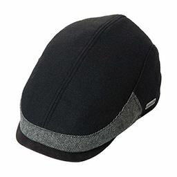 Jeff & Aimy Men's Vintage Flat Ivy Newsboy Hat Sunmmer Hunting Golf Breathable Black Cap