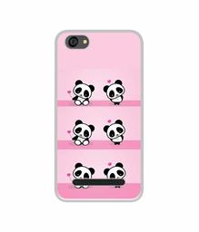 Amazon Brand - Solimo Designer Panda Pattern UV Printed Soft Back Case Mobile Cover for Lyf Wind 6