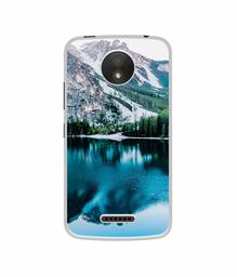 Amazon Brand - Solimo Designer Lake Mountain UV Printed Soft Back Case Mobile Cover for Motorola Moto C Plus