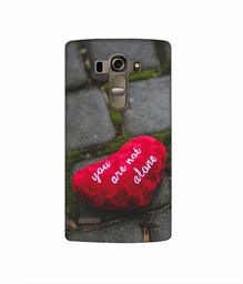 Amazon Brand - Solimo Designer You are Not Alone 3D Printed Hard Back Case Mobile Cover for LG G4 Stylus