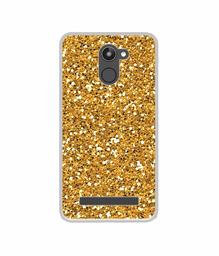 Amazon Brand - Solimo Designer Golden Sparkle UV Printed Soft Back Case Mobile Cover for 10.or D