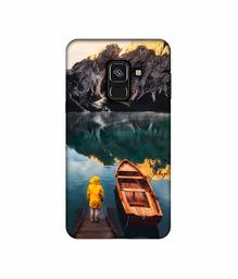 Amazon Brand - Solimo Designer Lake View UV Printed Soft Back Case Mobile Cover for Samsung Galaxy A8 Plus