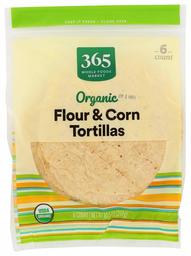 365 Everyday Value, Organic Flour & Corn Tortillas, 10.5 oz