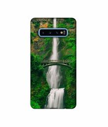 Amazon Brand - Solimo Designer Waterfall 3D Printed Hard Back Case Mobile Cover for Samsung Galaxy S10 Plus