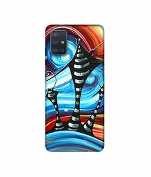 Amazon Brand - Solimo Designer Abstarct Texture 3D Printed Hard Back Case Mobile Cover for Samsung Galaxy A51