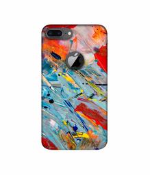 Amazon Brand - Solimo Designer Colour Texture 3D Printed Hard Back Case Mobile Cover for Apple iPhone 8 Plus (with Logo Cut)