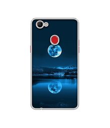 Amazon Brand - Solimo Designer Moon Pattern Print UV Printed Soft Back Case Mobile Cover for Oppo F7