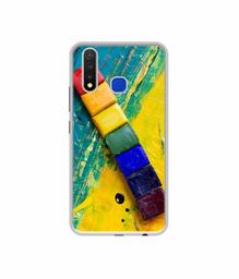 Amazon Brand - Solimo Designer Wax Color Blocks UV Printed Soft Back Case Mobile Cover for Vivo U20