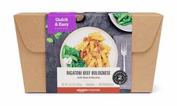 Amazon Meal Kits, Rigatoni Beef Bolognese with Peas & Ricotta, Serves 2