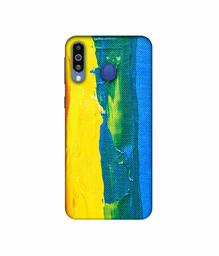 Amazon Brand - Solimo Designer Multicolor Line Color On Canvas 3D Printed Hard Back Case Mobile Cover for Samsung Galaxy M21