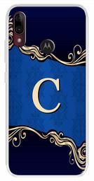 Amazon Brand - Solimo Designer Multicolor Blue Pattern Alphabet-C Printed Soft Back Case Mobile Cover for Motorola Moto E6s / Motorola Moto E6 Plus