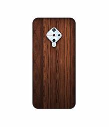 Amazon Brand - Solimo Designer Wooden Texture 3D Printed Hard Back Case Mobile Cover for Vivo S1 Pro