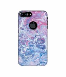 Amazon Brand - Solimo Designer Oil Paint on Marble 3D Printed Hard Back Case Mobile Cover for Apple iPhone 7 Plus (Logo Cut)