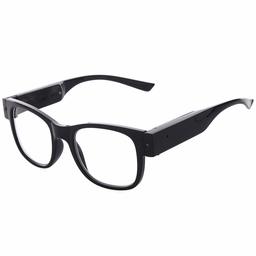 SKYWAY Bright LED Readers with Lights Reading Glasses Lighted Eyewear Clear Vision Unisex(Black, 3.5X)