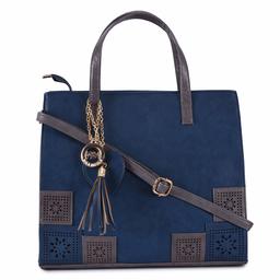 Nia & Nicole Women's Handbag (Blue:: Grey)