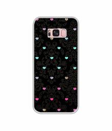 Amazon Brand - Solimo Designer Heart Texture UV Printed Soft Back Case Mobile Cover for Samsung Galaxy S8 Plus