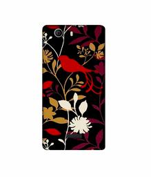 Amazon Brand - Solimo Designer Flower Bunch Pain On Cloth 3D Printed Hard Back Case Mobile Cover for Micromax Canvas Nitro 2 E311