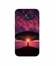 Amazon Brand - Solimo Designer Nature Digital Painting 3D Printed Hard Back Case Mobile Cover for Samsung Galaxy S7 Edge