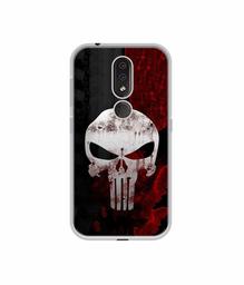 Amazon Brand - Solimo Designer Punisher Skull UV Printed Soft Back Case Mobile Cover for Nokia 4.2