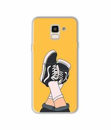 Amazon Brand - Solimo Designer Boy Shoes Pattern UV Printed Soft Back Case Mobile Cover for Samsung Galaxy J6