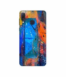 Amazon Brand - Solimo Designer Blue and Orange Brush 3D Printed Hard Back Case Mobile Cover for Asus Zenfone Max M1 ZB555KL