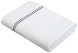 Pinzon 700-Gram Hotel Stitch Bath Towel, Silver Grey