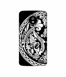 Amazon Brand - Solimo Designer Half Circle Rangoli 3D Printed Hard Back Case Mobile Cover for Motorola Moto E4