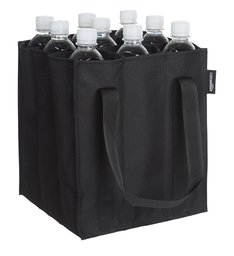 AmazonBasics - Bolsa para botellas, 9 compartimentos, botellas de 0,75 l, Negro