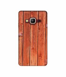 Amazon Brand - Solimo Designer Wooden Door 3D Printed Hard Back Case Mobile Cover for Samsung Z2