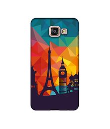 Amazon Brand - Solimo Designer Colored Paris UV Printed Soft Back Case Mobile Cover for Samsung Galaxy A7 (2016)