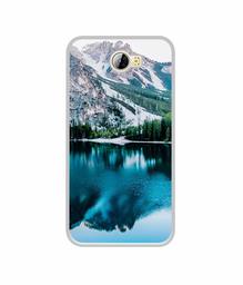 Amazon Brand - Solimo Designer Lake Mountain UV Printed Soft Back Case Mobile Cover for Huawei Honor Bee 4G