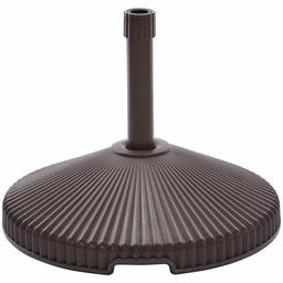 AmazonBasics Umbrella Base Stand - Recycled Plastic, Brown (Renewed)