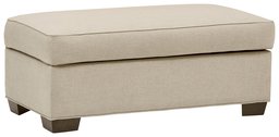 Amazon Brand – Stone & Beam Kristin Round Arm Storage Ottoman, 43.5