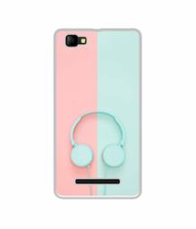 Amazon Brand - Solimo Designer Head Phone UV Printed Soft Back Case Mobile Cover for Lyf C459