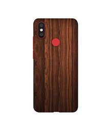 Amazon Brand - Solimo Designer Wooden Texture 3D Printed Hard Back Case Mobile Cover for Mi A2