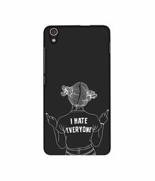 Amazon Brand - Solimo Designer I Hate Everyone 3D Printed Hard Back Case Mobile Cover for Lenovo S850