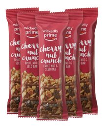 Wickedly Prime Fruit, Nut & Seed Bar, Cherry Nut Crunch, 1.4 Ounce (Pack of 5)