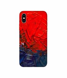 Amazon Brand - Solimo Designer Red Wax Color 3D Printed Hard Back Case Mobile Cover for Apple iPhone Xs Max