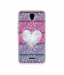 Amazon Brand - Solimo Designer Stone Heart UV Printed Soft Back Case Mobile Cover for Micromax Yu Yunique 2