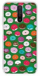 Amazon Brand - Solimo Designer Multicolor Donuts Green Pattern Printed Soft Back Case Mobile Cover for Poco X2 / Xiaomi Redmi K30