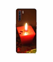 Amazon Brand - Solimo Designer Candle Light 3D Printed Hard Back Case Mobile Cover for Oppo A91