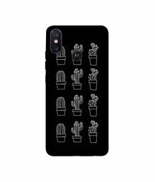 Amazon Brand - Solimo Designer Cactus Design 3D Printed Hard Back Case Mobile Cover for Motorola One Power