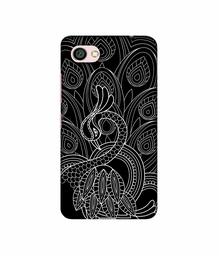 Amazon Brand - Solimo Designer Peacock Feather Pattern 3D Printed Hard Back Case Mobile Cover for Xiaomi Redmi Y1 Lite