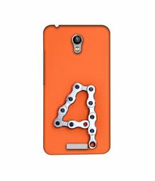 Amazon Brand - Solimo Designer Number Four 3D Printed Hard Back Case Mobile Cover for Micromax Canvas Spark Q380