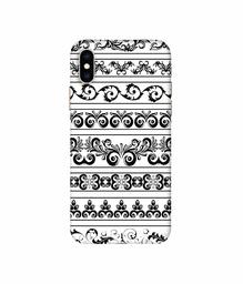 Amazon Brand - Solimo Designer Black Multi Patterns 3D Printed Hard Back Case Mobile Cover for Apple iPhone Xs Max