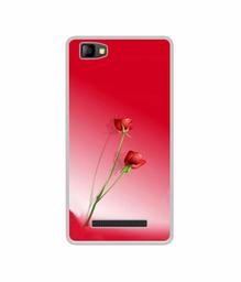 Amazon Brand - Solimo Designer Red Roses UV Printed Soft Back Case Mobile Cover for Lyf Flame 8