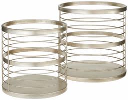 Rivet Modern Metal Wire Baskets, Set of 2, 13.75