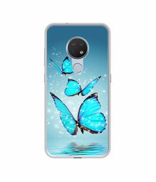 Amazon Brand - Solimo Designer Flying Butterflies UV Printed Soft Back Case Mobile Cover for Nokia 6.2